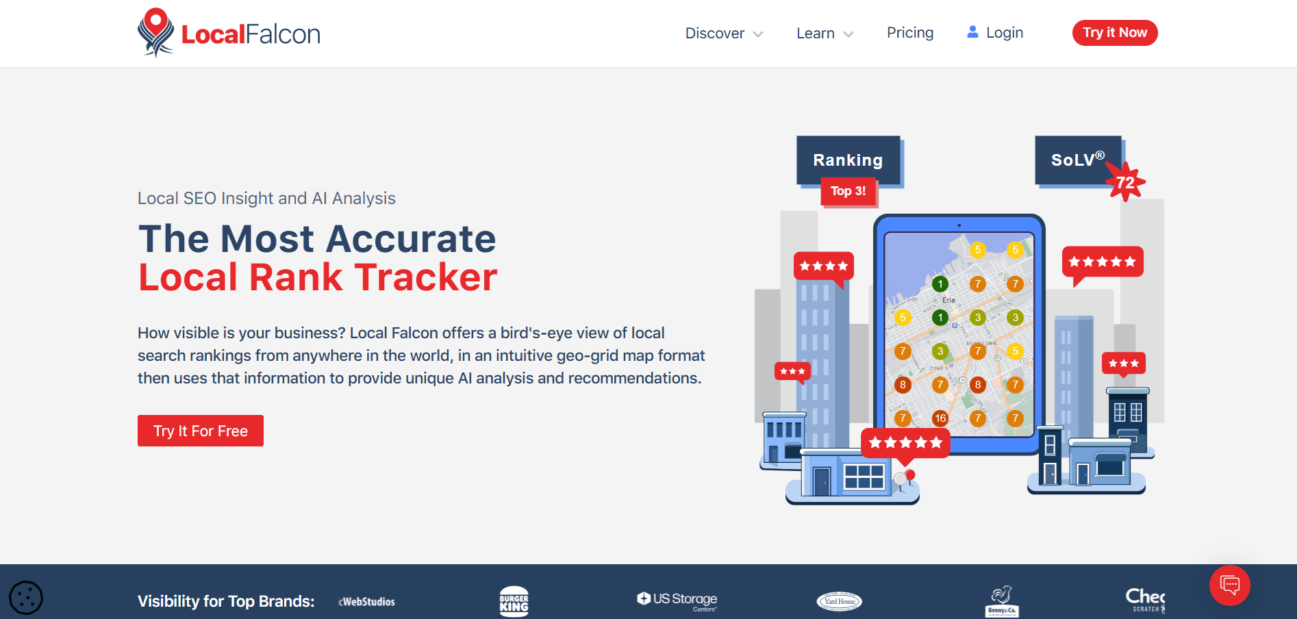 LocalFalcon local SEO rank tracker tool