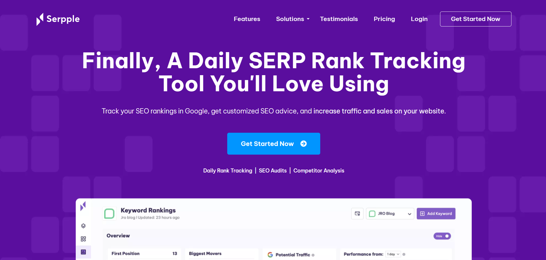 Serpple rank tracker tool