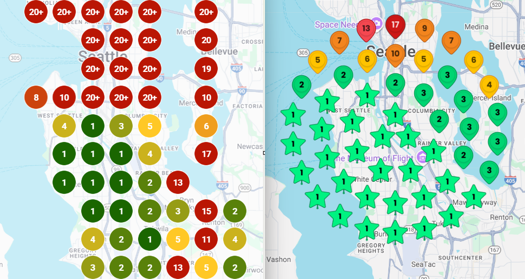 Seattle CPA Firm local SEO results - before and after